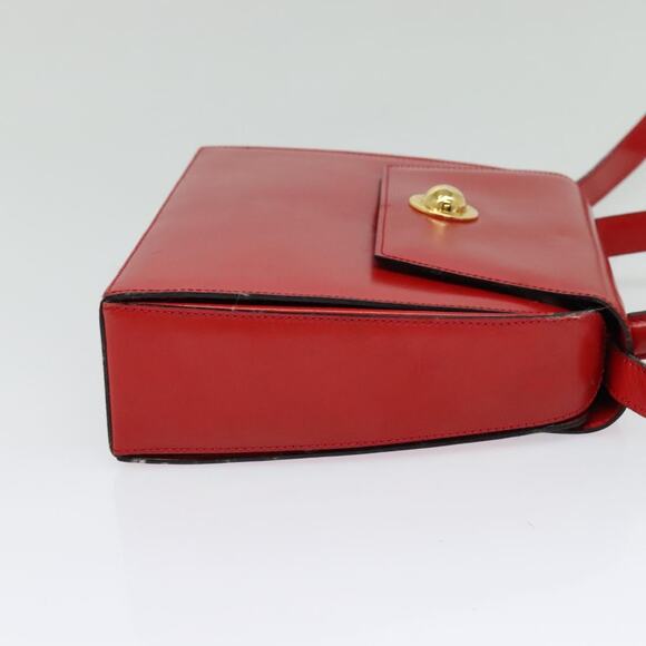 CELINE Hand Bag Leather Red Gold - Picture 5 of 13